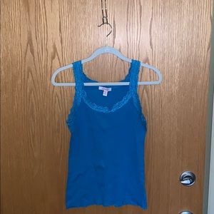 Blue sleeveless top